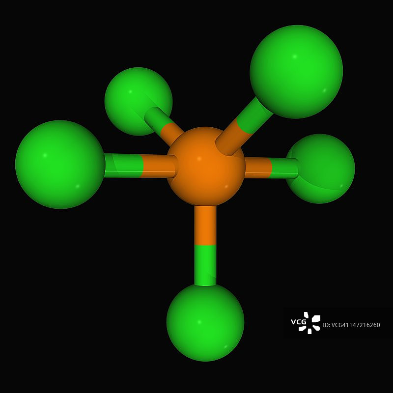 五氯化磷分子图片素材