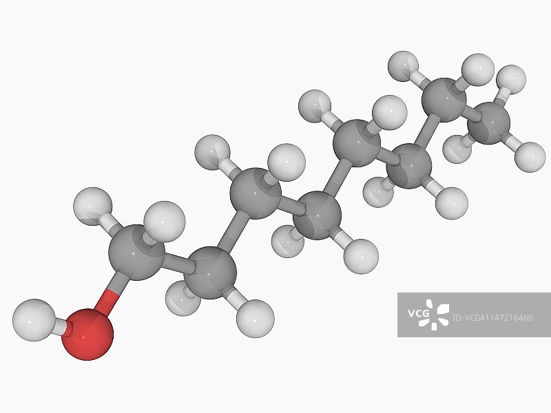 辛醇分子图片素材