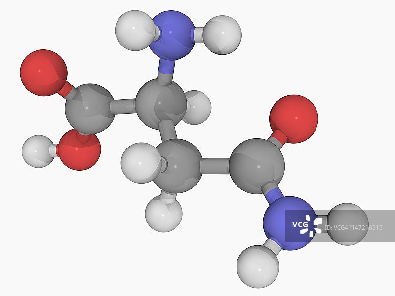 天冬酰胺分子图片素材