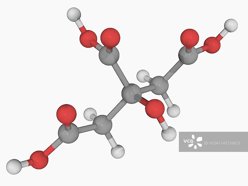 柠檬酸分子图片素材