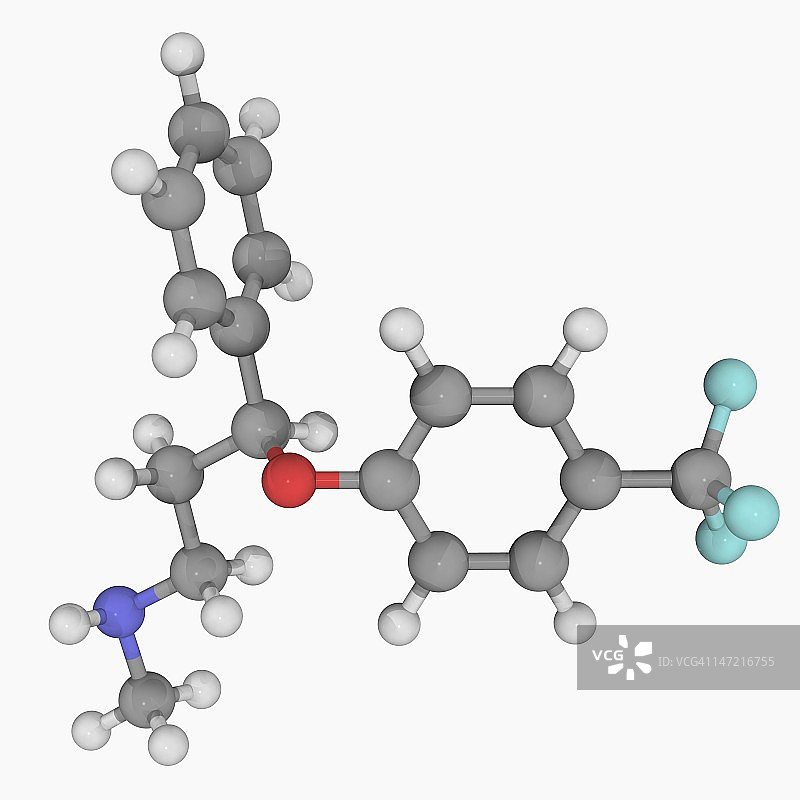 氟西汀药物分子图片素材