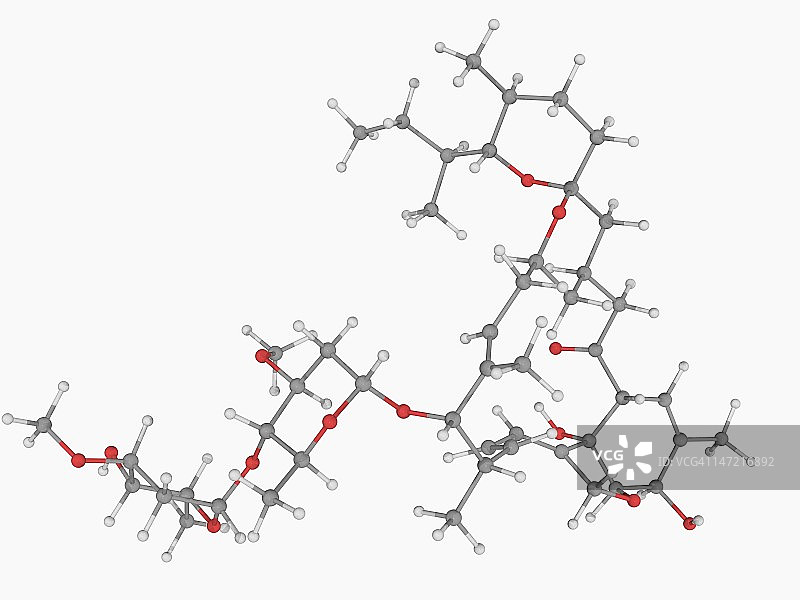 伊维菌素药物分子图片素材
