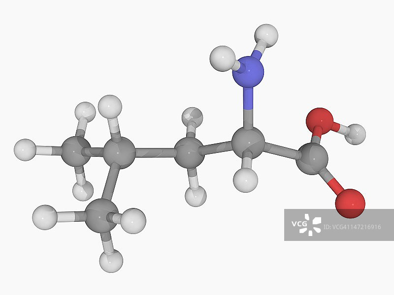 亮氨酸分子图片素材