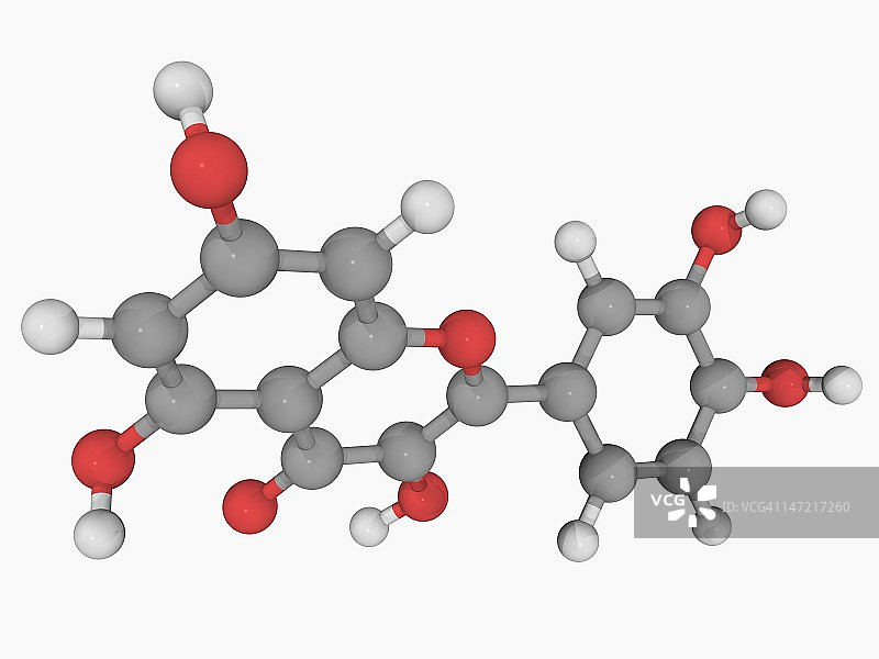 槲皮素分子图片素材