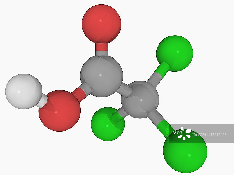 三氯乙酸分子图片素材