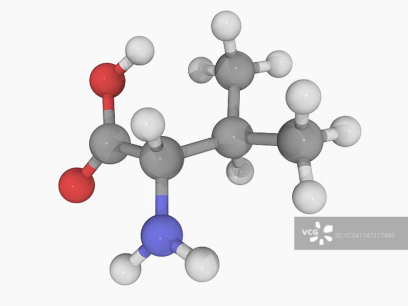 缬氨酸分子图片素材