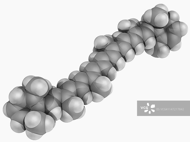 β-胡萝卜素分子图片素材