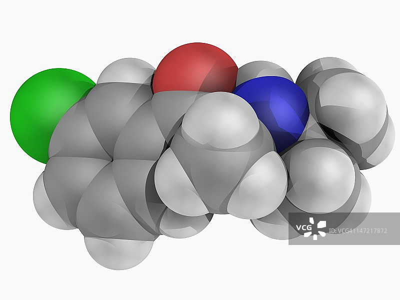 盐酸安非他酮药物分子图片素材