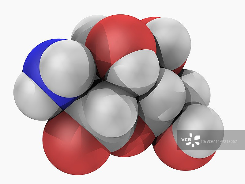 葡萄糖胺分子图片素材