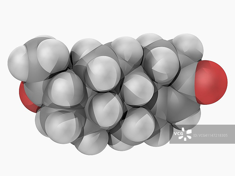 黄体酮激素分子图片素材
