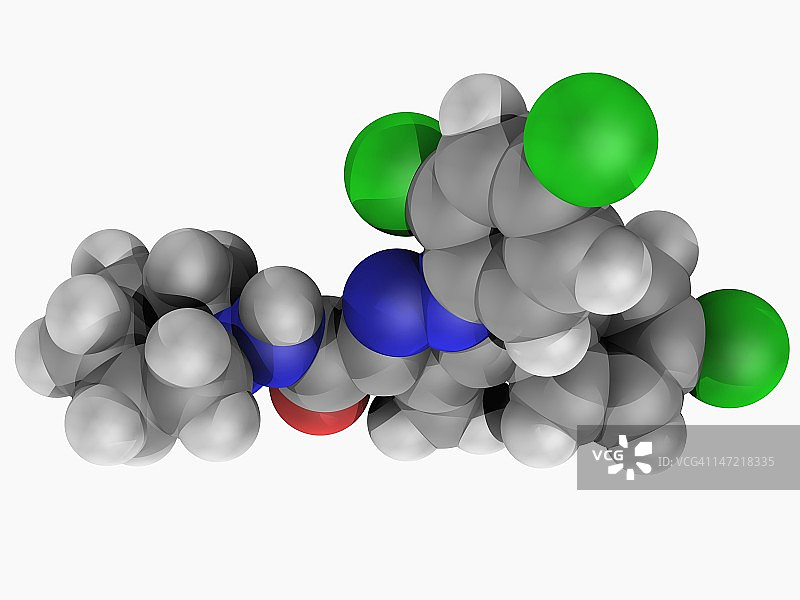 Rimonabant药物分子图片素材
