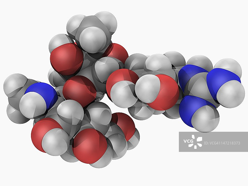 链霉素药物分子图片素材