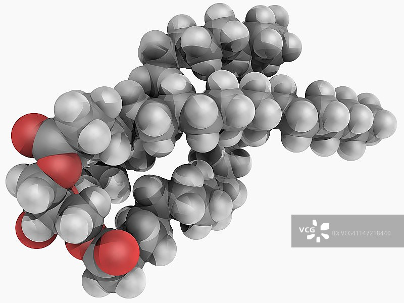 甘油三酯分子图片素材