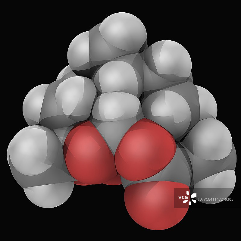 青蒿素药物分子图片素材
