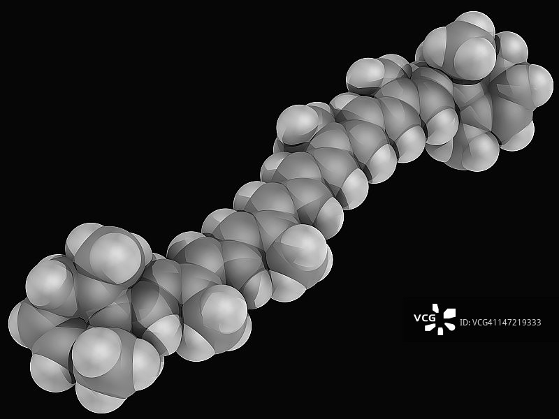 β-胡萝卜素分子图片素材