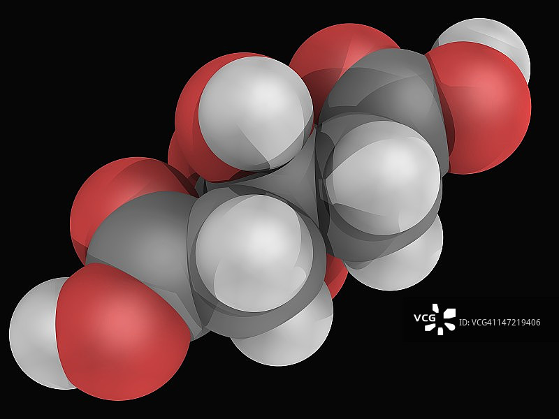 柠檬酸分子图片素材