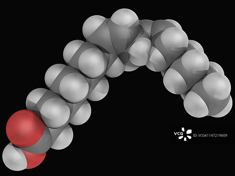 亚油酸分子图片素材