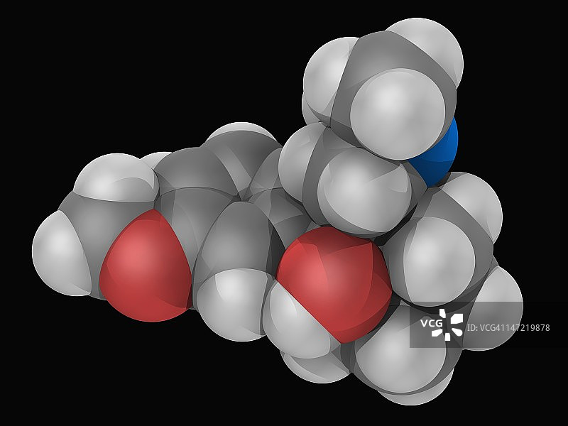 曲马多药物分子图片素材