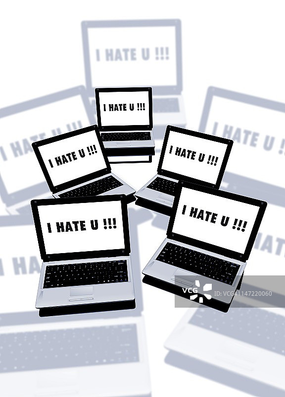 网络欺凌概念艺术图片素材