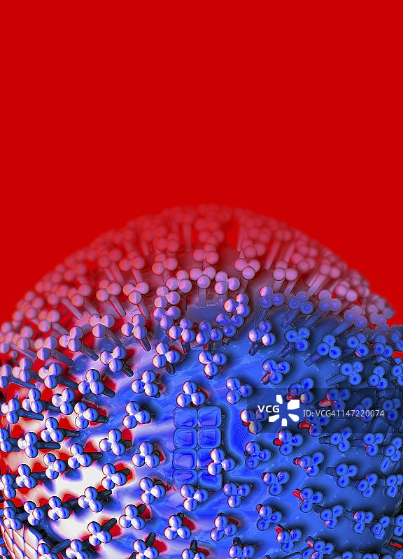 流感病毒，艺术作品图片素材