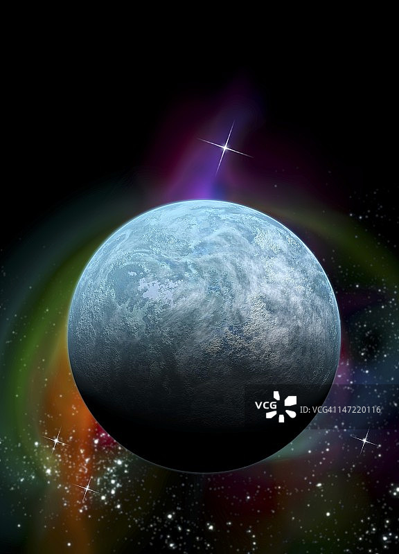 开普勒-20f系外行星艺术图图片素材