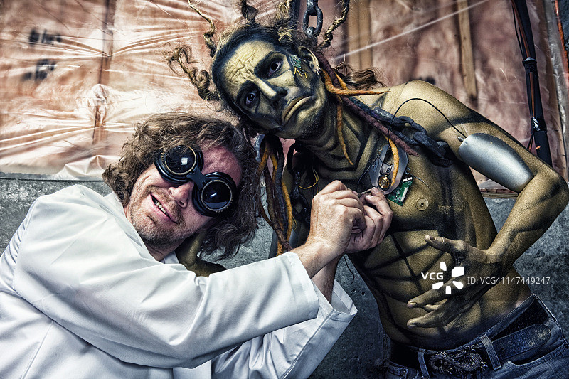 科学家研究机器人图片素材