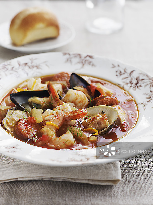 海鲜汤图片素材