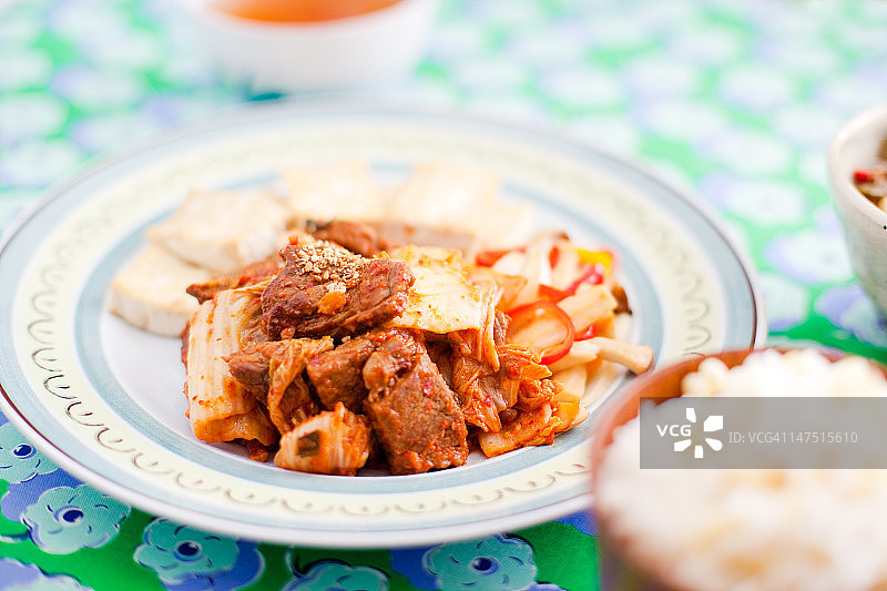 豆腐泡菜图片素材