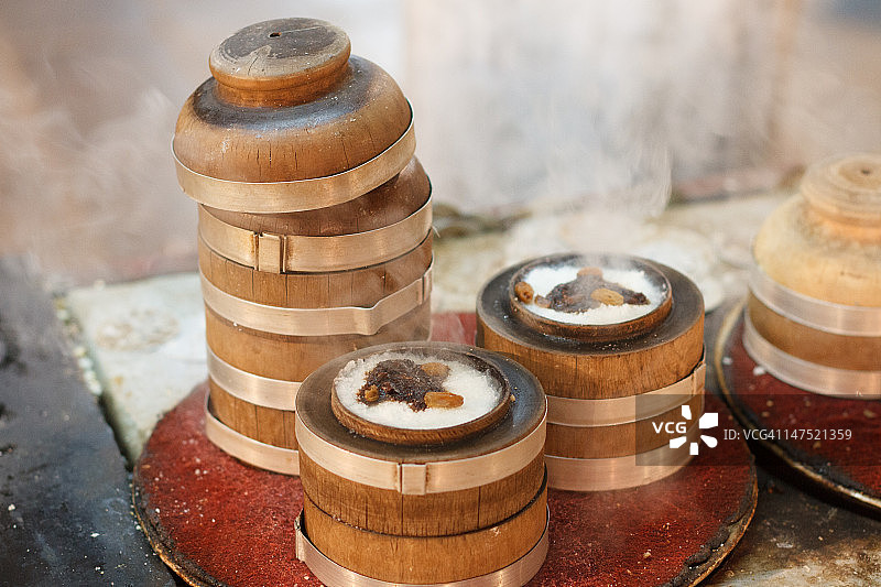 西安回民街美食图片素材