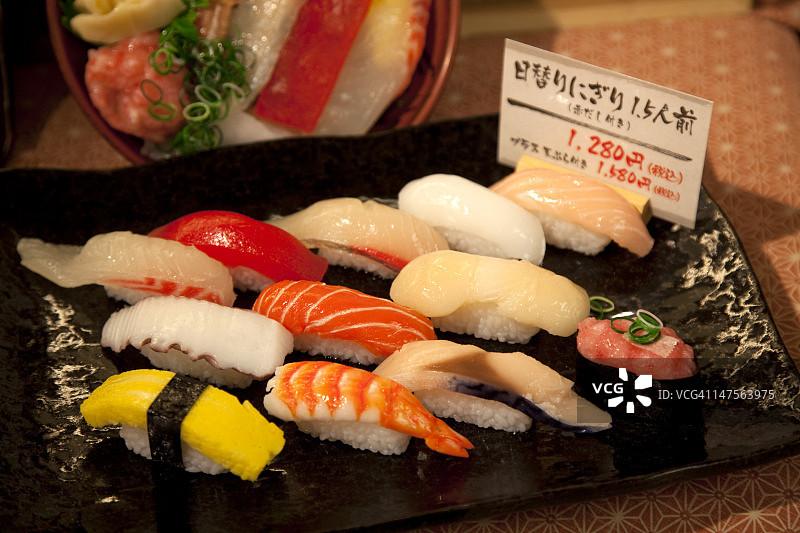 塑料寿司展示图片素材