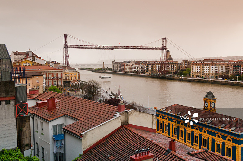 葡萄牙波尔图加莱特悬索桥图片素材