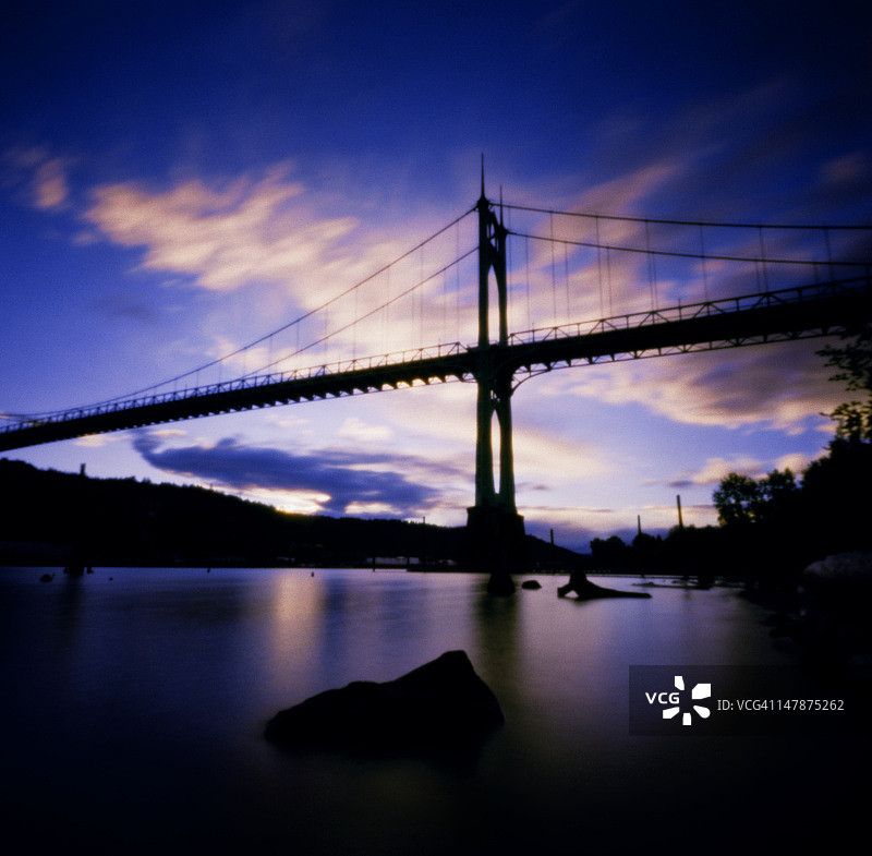 波特兰圣约翰斯大桥图片素材