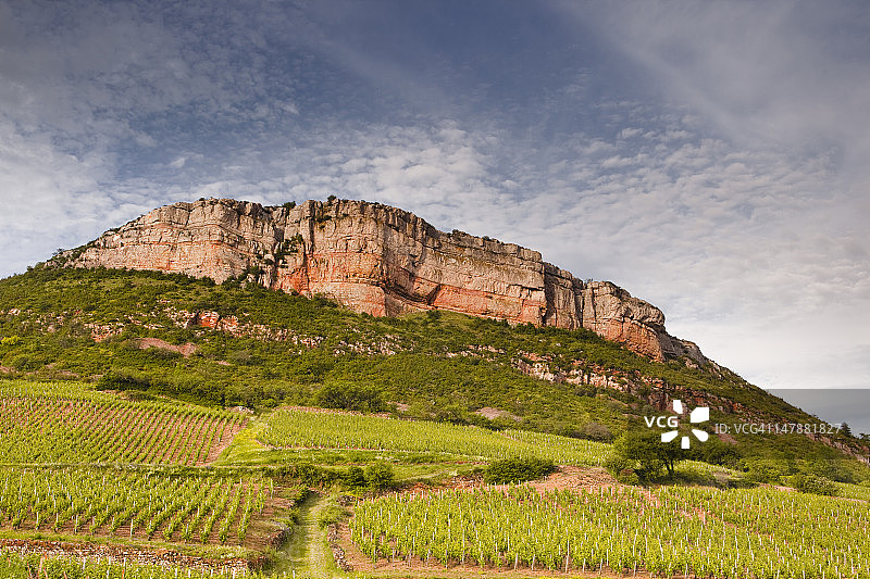 勃艮第的韦尔吉松岩石图片素材