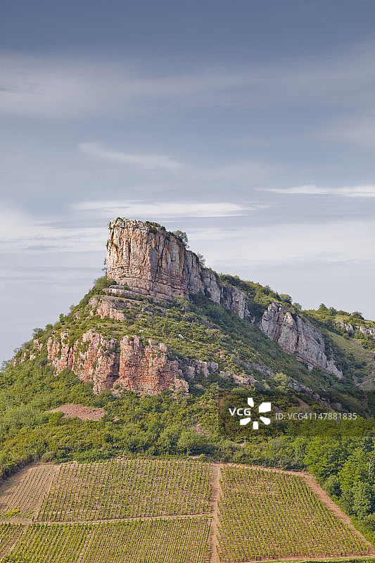 勃艮第的索吕特雷岩石图片素材