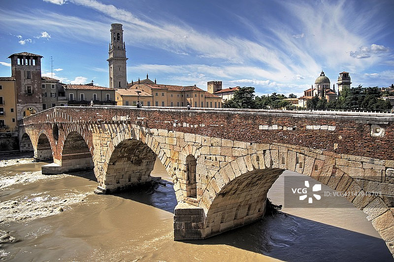 维罗纳古镇风貌图片素材