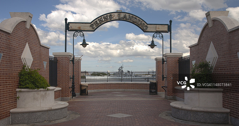 费城佩恩登陆区滨水区图片素材