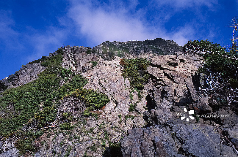 前往北岳的小径图片素材