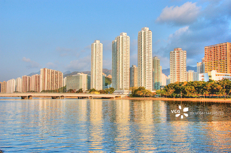 沙田天际线图片素材