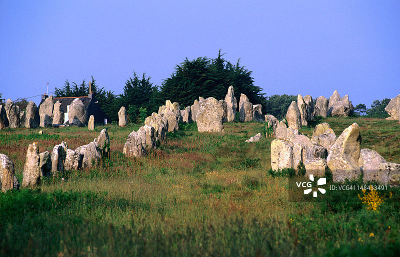 卡纳克巨石林，公元前4500年至2000年图片素材