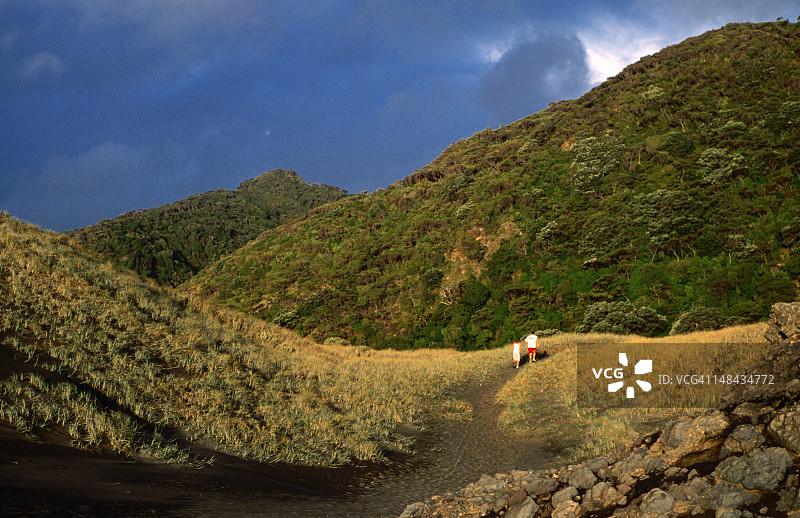 跑步者，卡雷卡雷海滩图片素材