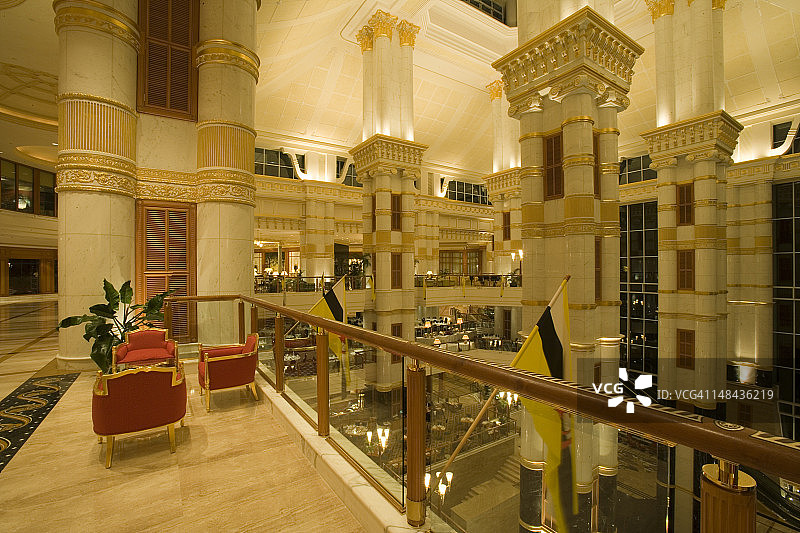 文莱达鲁萨兰帝国酒店大堂图片素材