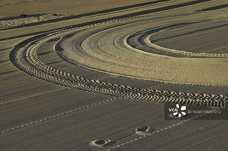 库吉海滩的沙滩图案图片素材