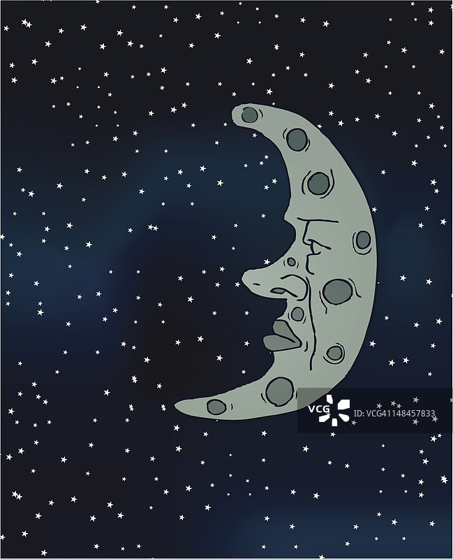 在月球上的男人图片素材