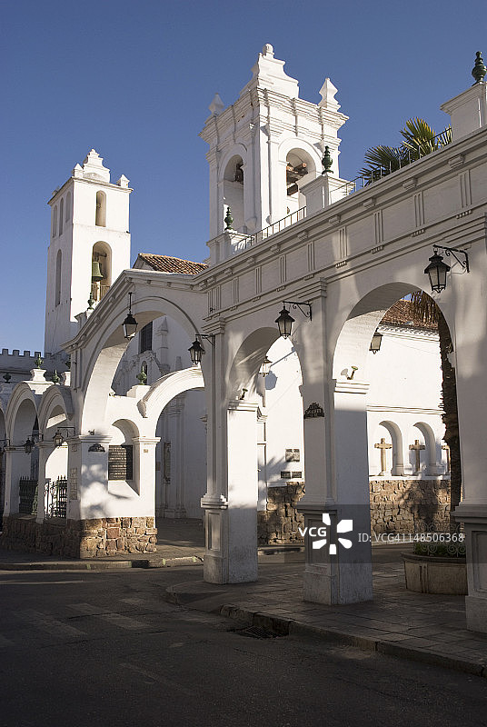 圣弗朗西斯科教堂的飞扶壁和塔楼图片素材