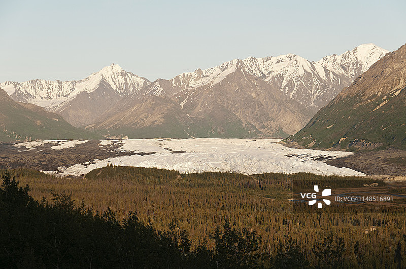 马塔努斯卡冰川图片素材