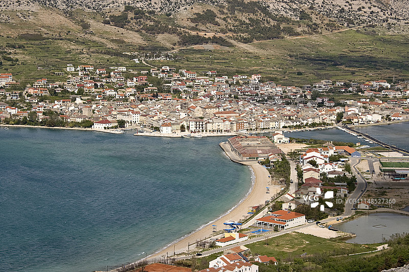 帕格镇俯瞰图片素材