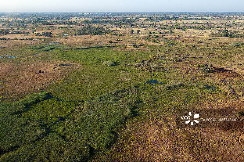 奥卡万戈三角洲航拍图片素材