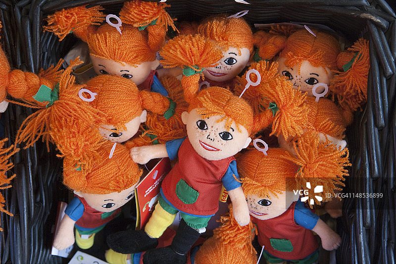 长袜子皮皮纪念玩偶图片素材