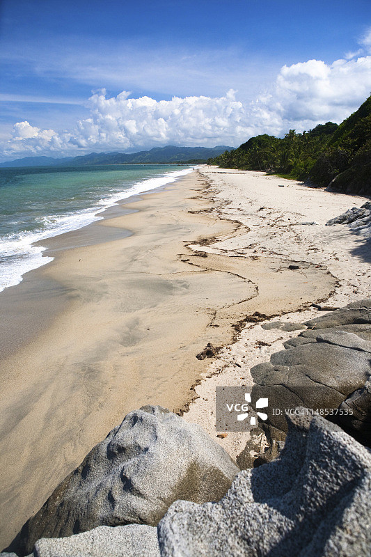 天使海滩的僻静海滩图片素材