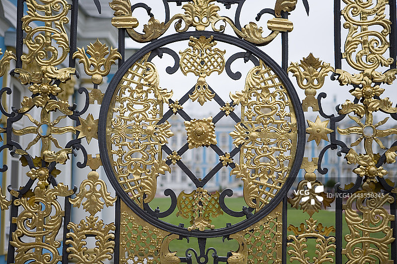 皇村凯瑟琳宫的装饰大门图片素材